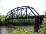 Only the rails missing on the Leaf River bridge